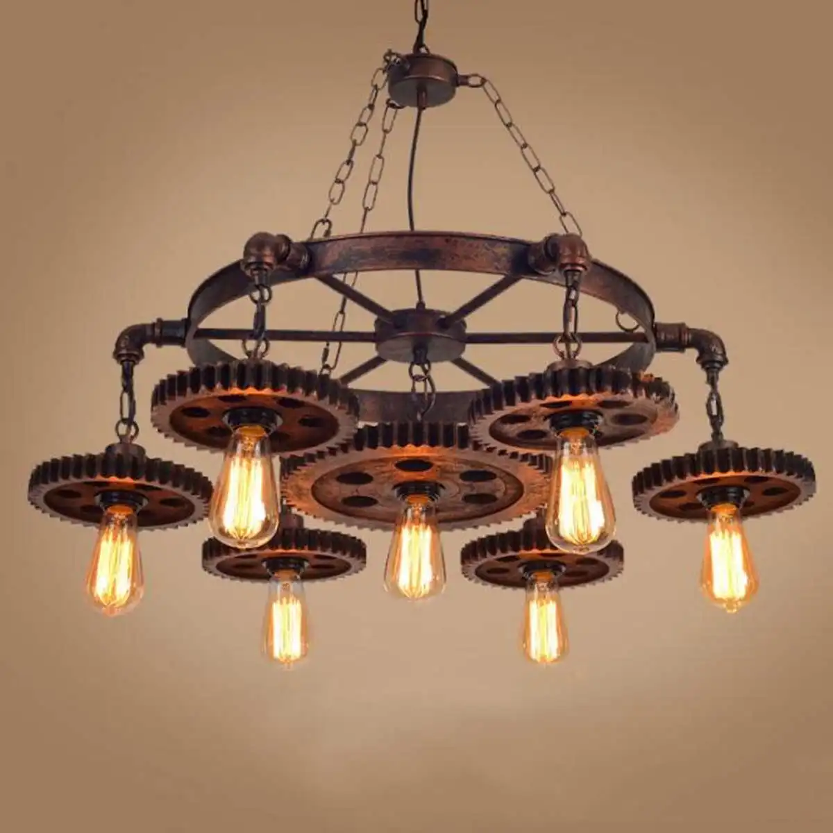 Retro pendant lamp Iron Fixture LED 