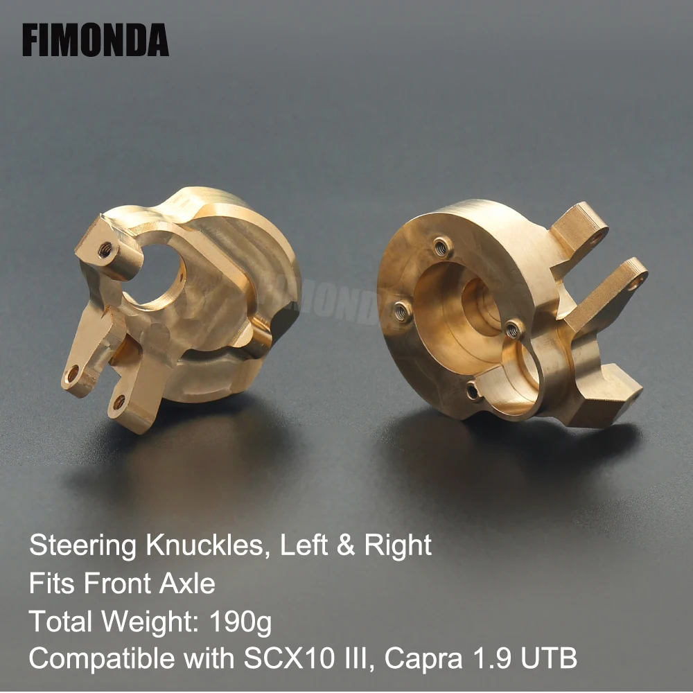 Details about   Brass Counterweight Portal Drive Housing For 1/10 Axial Capra Axial SCX10 III 