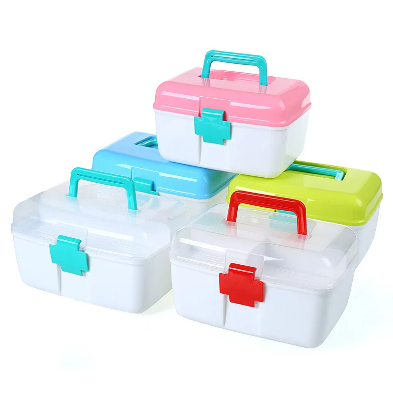 

A m First Aid Kit Hand Plastic Medicine Cabinet Aluminium Alloy Household Multi-functional First Aid Box Medical Use