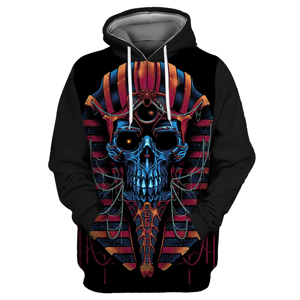 Showtly Horro Skull Mens Hoodies Jack Skellington Halloween Costumes Casual Anti Social Club Man Streetwear - Цвет: TYLMS-F00057
