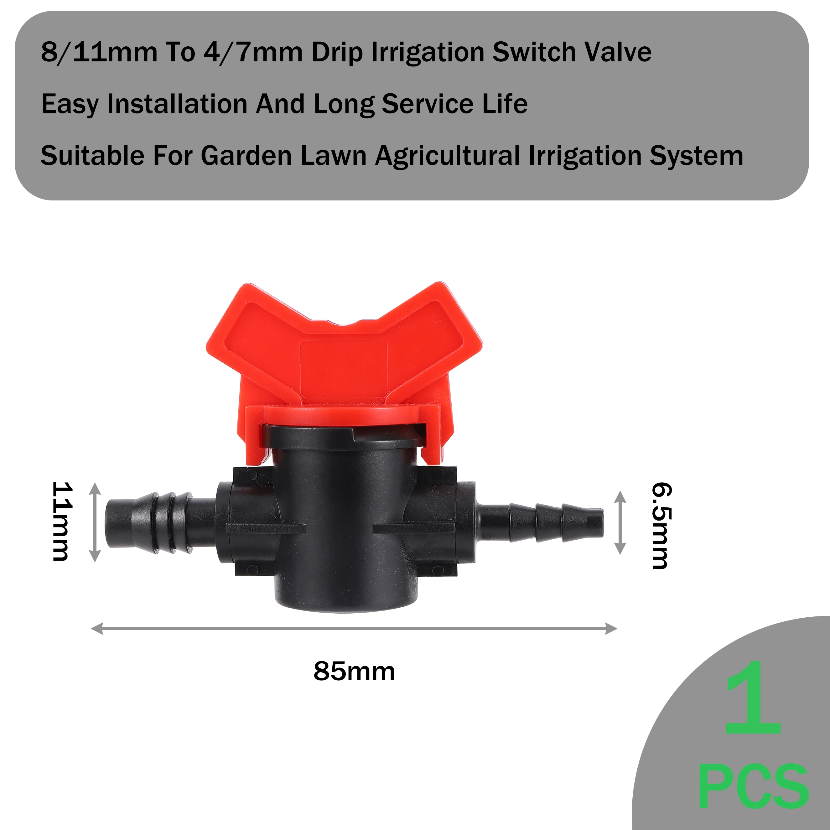 Drip Irrigation Valve Connector Socket Type Irrigation Ball Valve Barb Switch Valve Globe Valve For Garden Lawn Agricultural 