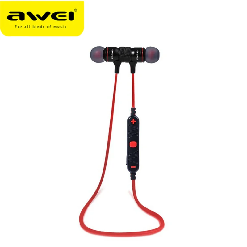 Магнитные наушники вкладыши Awei A920BL с шумоподавлением беспроводные Bluetooth
