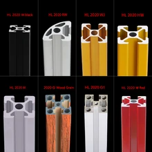 2 adet 2020 alüminyum profil ekstrüzyon uzunluk doğrusal ray 500mm için DIY 3D yazıcı tezgah CNC