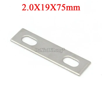 

NEW 50PCS Stainless Steel Straight Flat Corner Brace Furniture Connecting Fittings Frame Board Support Brackets Repair Parts