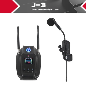 

XTUGA J-3 Professional True Diversity UHF Instrument Microphone Wireless Transmission System for Saxophone Transmitter Receiver