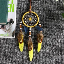 Автомобиль кулон перья Ловец снов колокольчики Висячие отделка Индийский стиль Хранитель снов ручной работы орнамент домашний настенный мешок Декор подарок