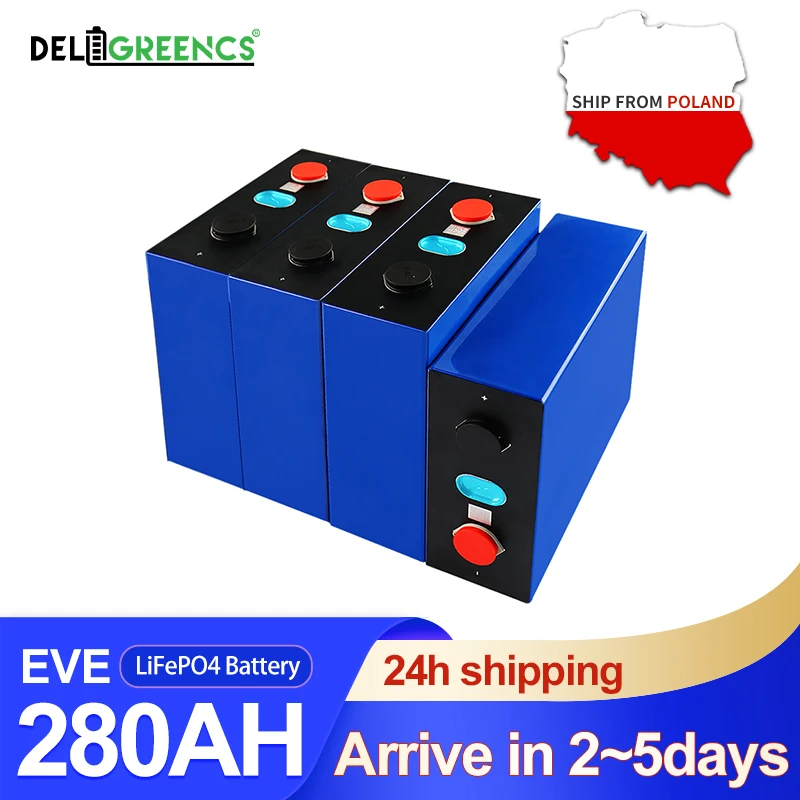Новинка в наличии Польше перезаряжаемая батарея EVE 280Ah Lifepo4 3 2 В номинальная