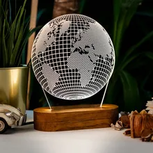 3D светодиодный глобус Карта мира Новинка дизайнерская лампа детский стол украшение гаджет Подарочная игрушка