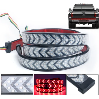 

DRL Running Light LED Strip 30inch 100cm Car Pickup truck arrow light Tailgate LED Turn Signal Running Strip Red yellow For SUV