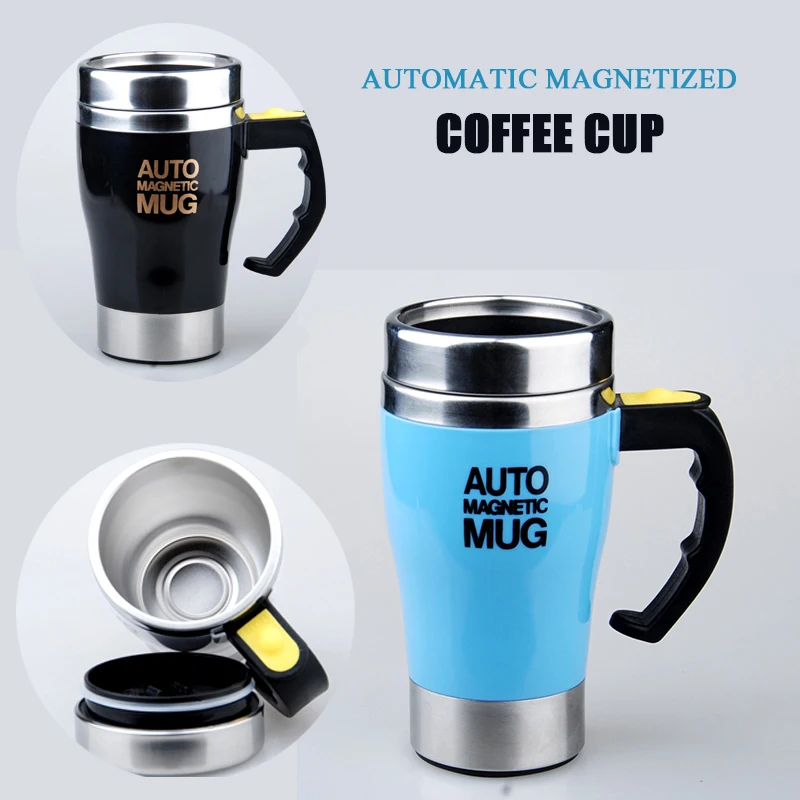 

New automatic magnetized cup automatic mixing coffee cup lazy coffee cup creative coffee mug