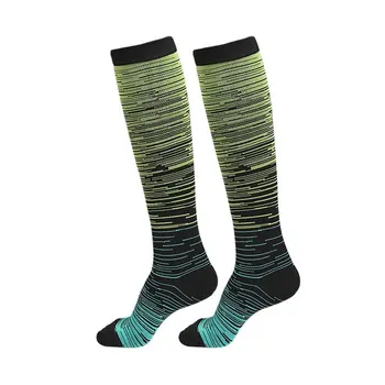 

New 1Pairs Sports Pilates Long Calf Socks Compression Yoga Socks Men Women Outdoor Running Fitness Socks Funny