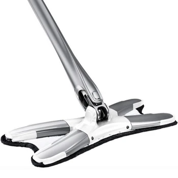 

X-Type Microfiber Floor Mop with 3Pcs Mop Cloth Replace Hand-Free Wash Flat Mop Manual Extrusion Household Cleaning Tool