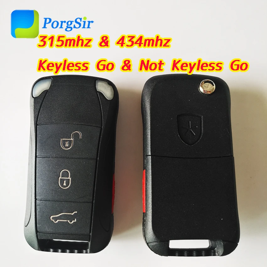 3+1 Button 4 315 434 MHz Smart Keyless Go Proximity Remote Control Key for Porsche With PCF7946 PCF7942 Hitag2 ID46 Chip | Автомобили и