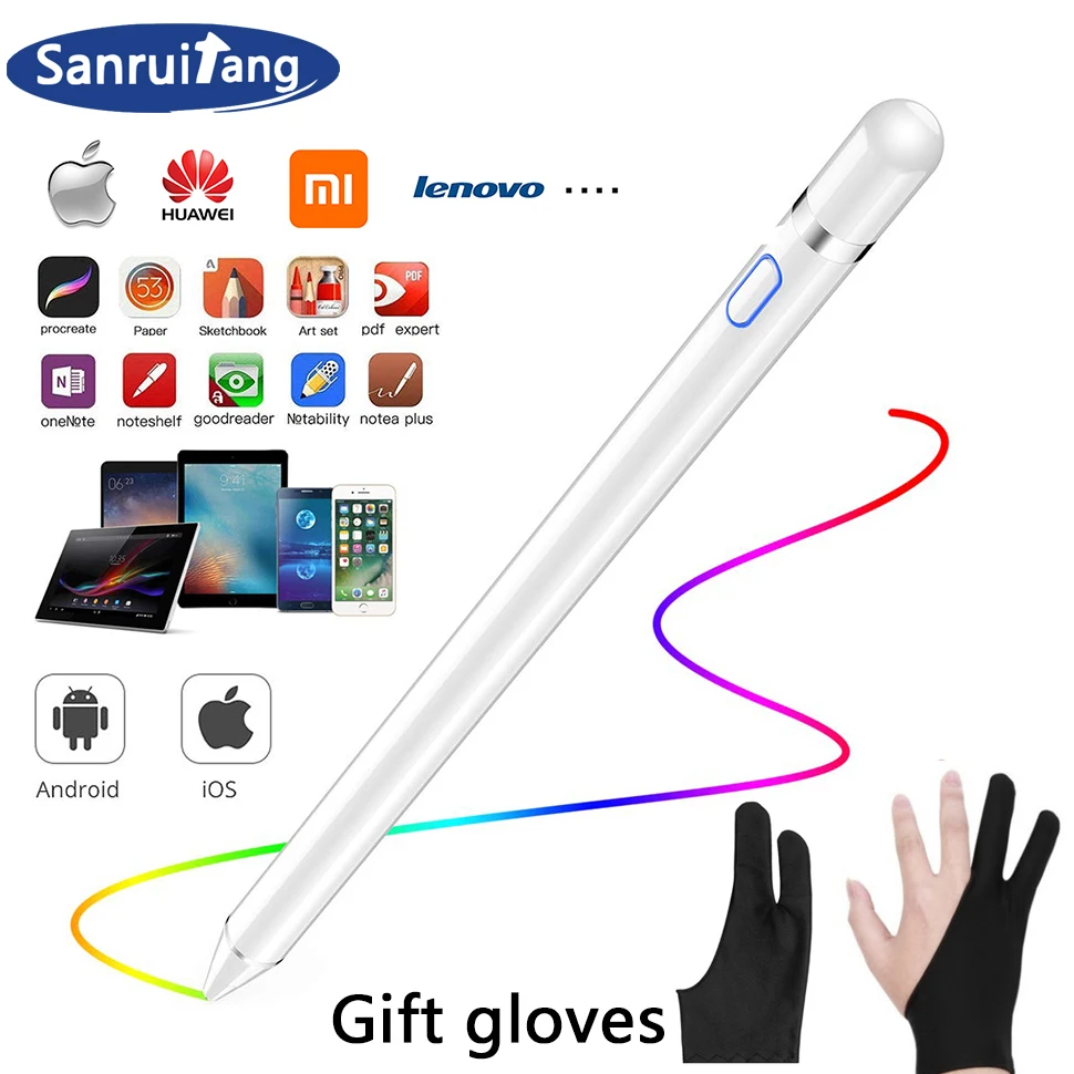 

Touch Pen For Apple iPad Pro 9.7 10.5 11 12.9 mini 4 5 Air 2 3 Smart Capacitance pencil For iPhone Huawei Xiaomi samsung Tablet