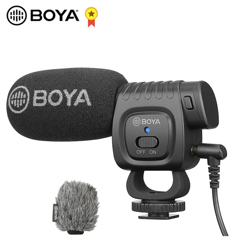 BOYA микрофон для цифровой зеркальной камеры Canon Sony Nikon 3 5 мм с холодным