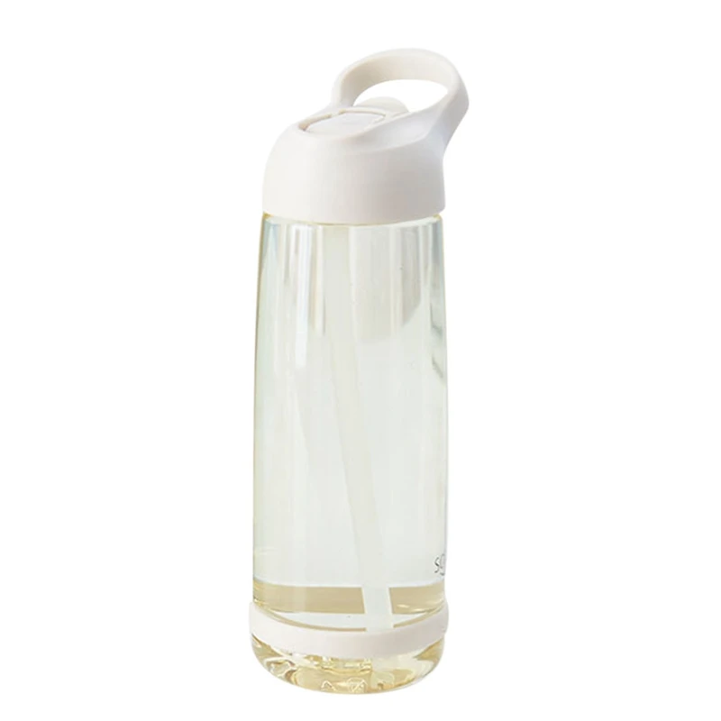 

Fashion Portable Straw Cup Large Capacity Cup Outdoor Sports Water Bottle 1000Ml Yellow Plastic