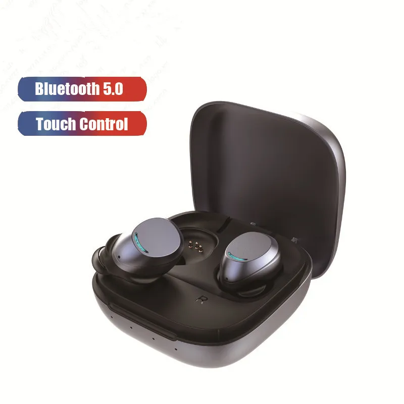 

TWS-U9 Wireless Bluetooth Earphone In-ear Touch Control With Mic Bass Bluetooth Sport Headset 5.0 With Metal Charging Box