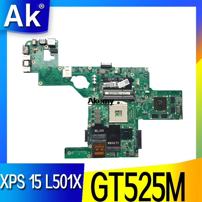 

CN-0C47NF 0C47NF Main Board For Dell XPS 15 L502X PC Motherboard DAGM6CMB8D0 HM67 DDR3 GT525M Video card 1GB