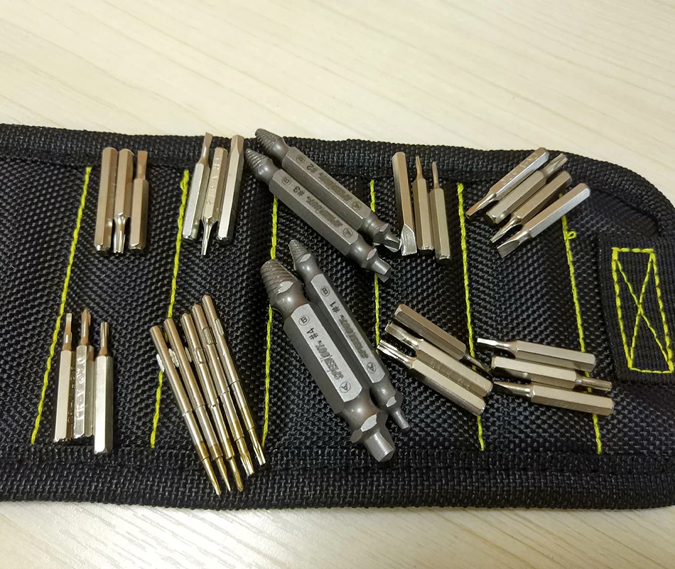 Браслет Магнитный A28 наручный держатель для винтов и дрелей|drill pouch|drill bagbag drill |