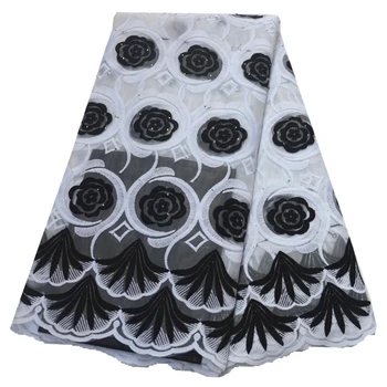 

african lace fabric white and black nigerian lace with stones milk silk french net lace for women dress