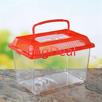 

Desktop Aquarium Mini Fish Tank Box Goldfish Turtle Pet Reptile Hamster Tortoise Feed Cage Bowls Free Shipping