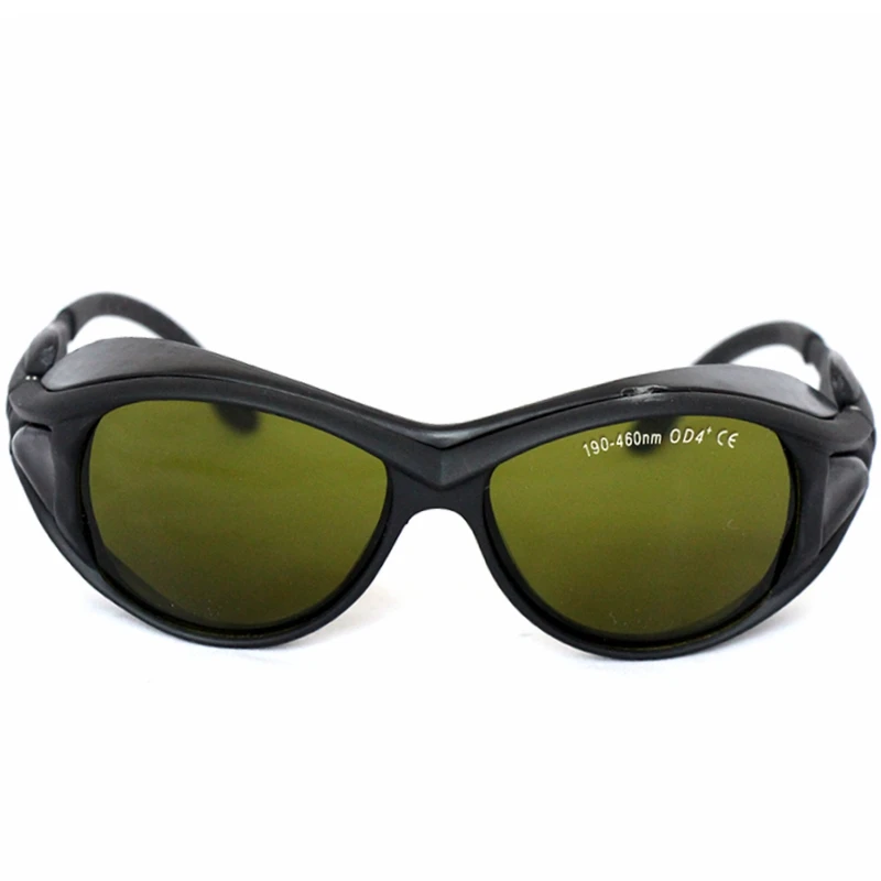 

Laser Safety Glasses EP-7-2 190-460nm OD4+ Wide Spectrum Continuous Absorption 405nm 450nm Protective Goggles with Box