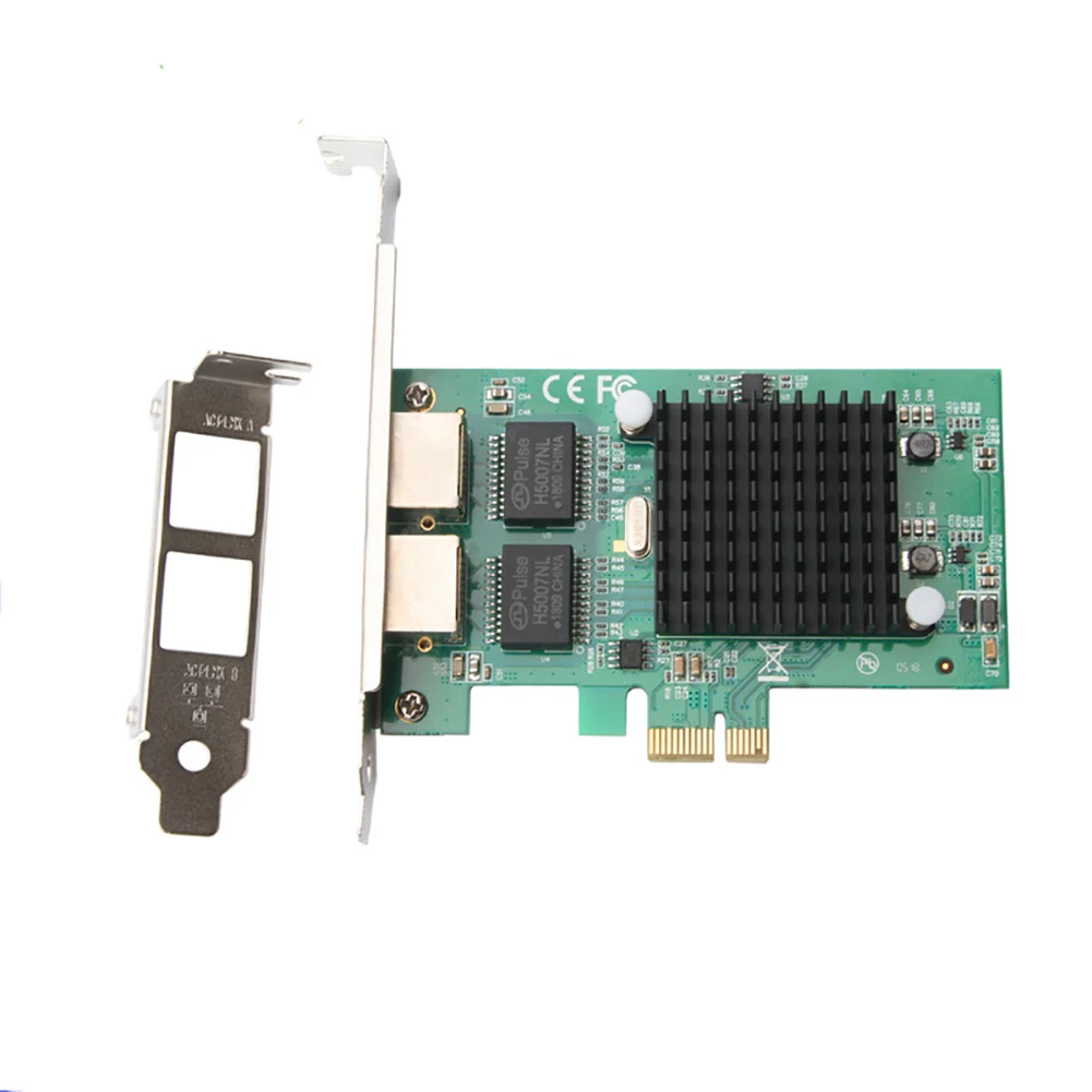 Для Intel 82575EB стабильный Ethernet PCI Express аксессуары для рабочего стола Замена компьютера прочная сетевая карта 1000 Мбит/с двухпортовый