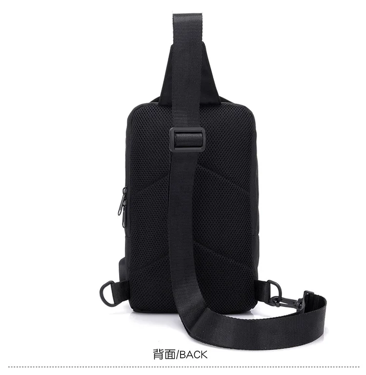 New Style Chest Pack Printed Night Light Smart Charging Anti-Spillage Chest Shoulder Bag Casual Men's Popular Brand Backpack Who