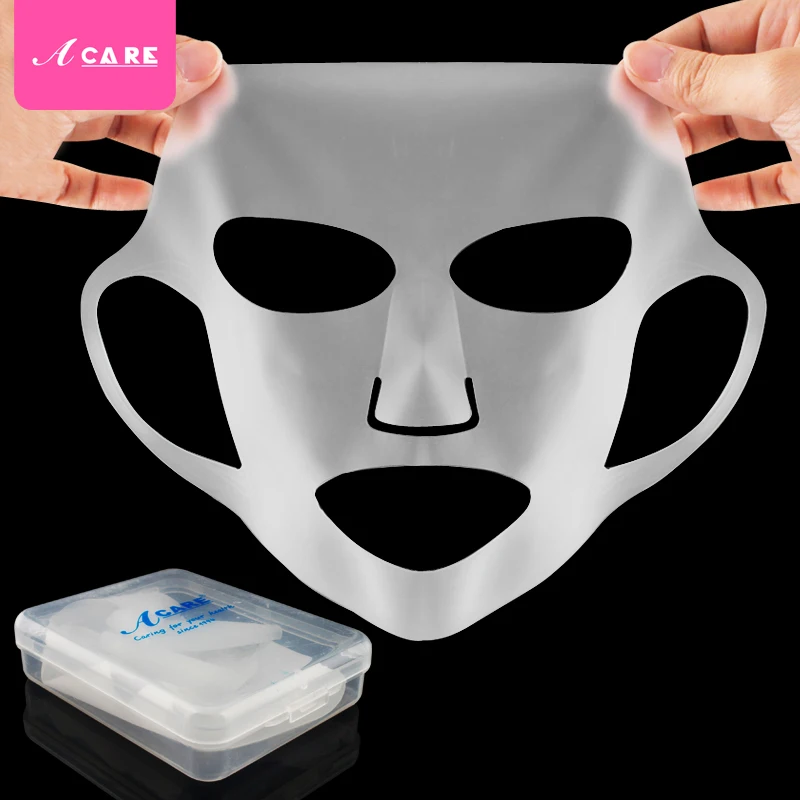 Reusable Mask Cover Silicone Reuse Waterproof Beauty Face Moisturizing