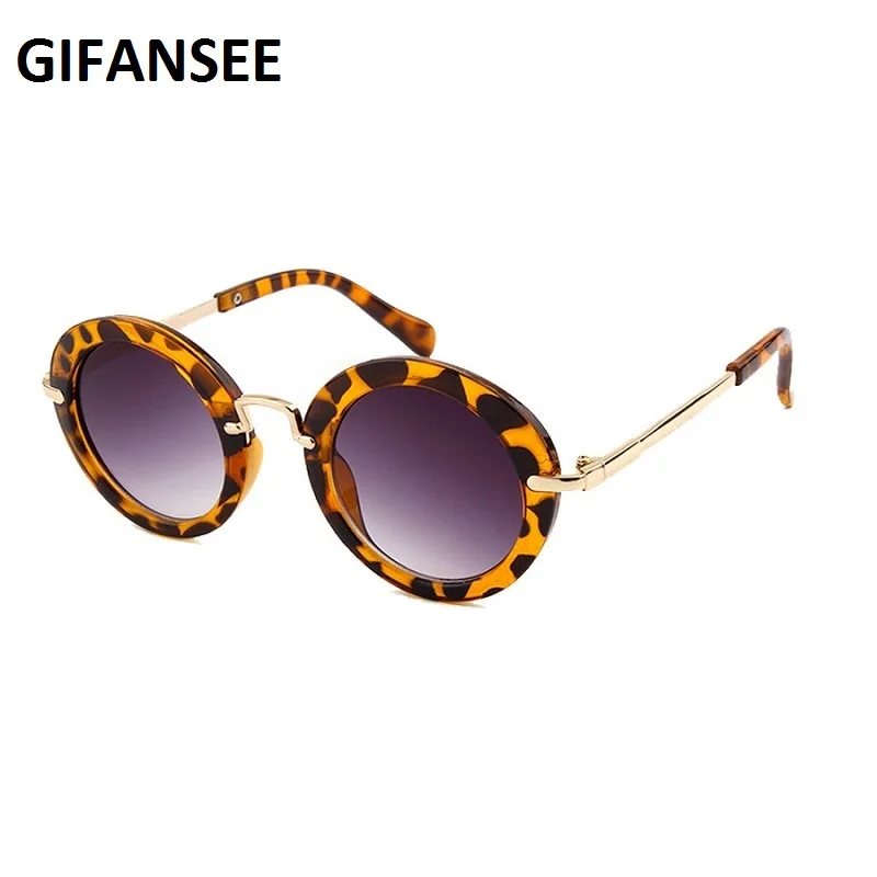 GIFANSEE, круглая металлическая оправа, солнцезащитные очки для детей, для маленьких мальчиков и девочек, UV400, для детей, для малышей, очки, затемненные очки