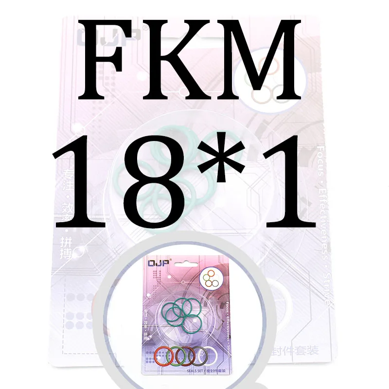 5 шт. фторкаучук кольцо/FKM/комплект OD14/15/16/18/19/20* CS1mm уплотнительная шайба прокладки кольцо украшенное нефтью коррозионно-стойкие инжектор топлива Комплект Коробка - Цвет: PGF-OD18x1-5PC