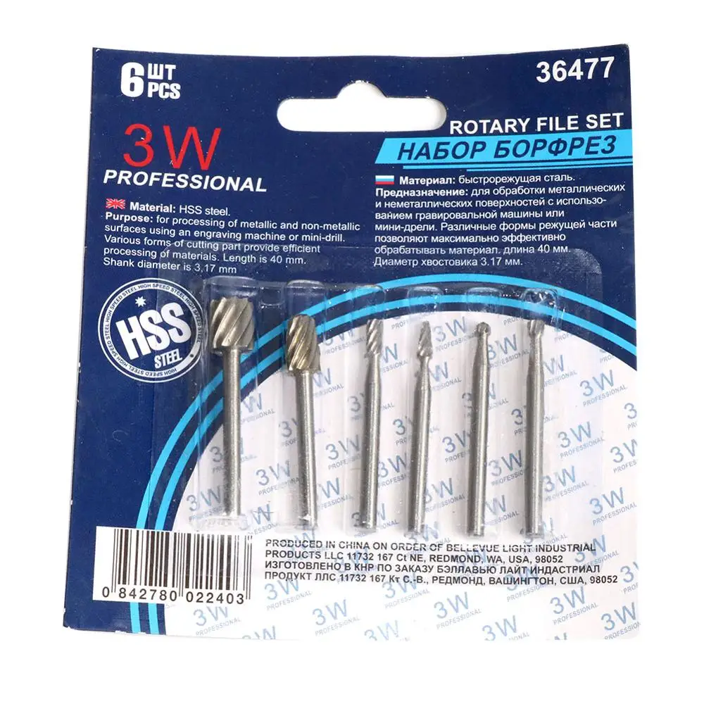 

6pcs dremel rotary tool mini drill bit set cutting tools for woodworking knife wood carving tools kit wood tools accessories
