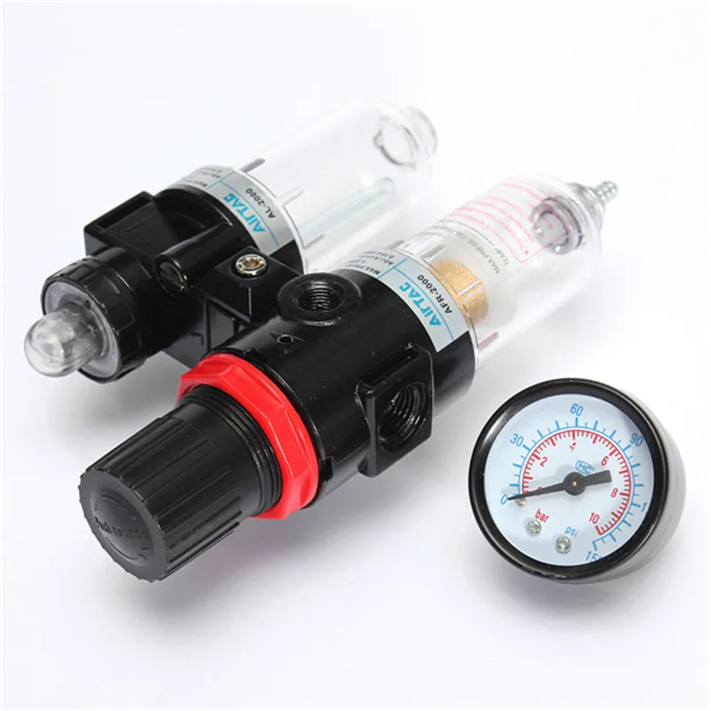 

2018 Brand New AFC 2000 Air Pressure Regulator oil Water Separator Trap Filter Airbrush Compressor Source Treatment Unit