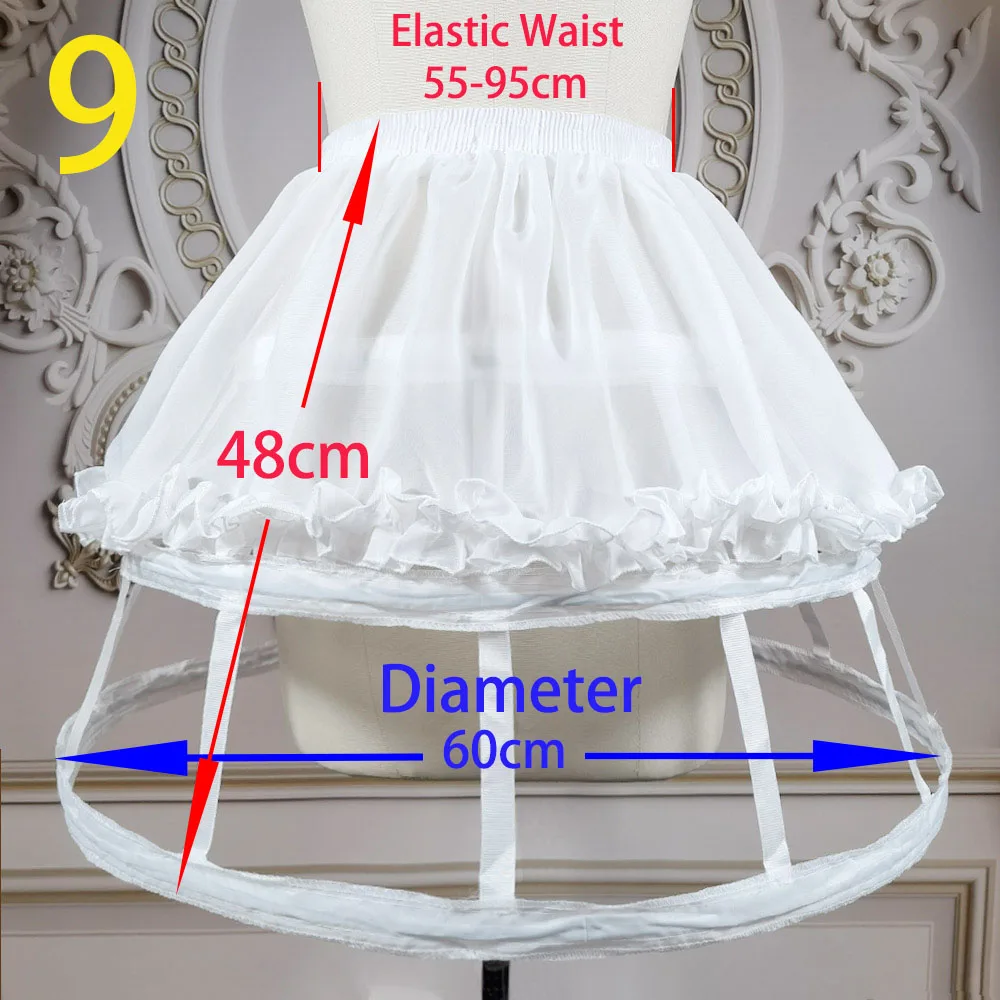 Girl Lolita Cosplay Wedding Petticoat Party Short Dress Underskirt Jupon Enfant Ballet Tutu Skirt Crinoline Slit lolita petticoat flower girl underskirt wedding petticoat