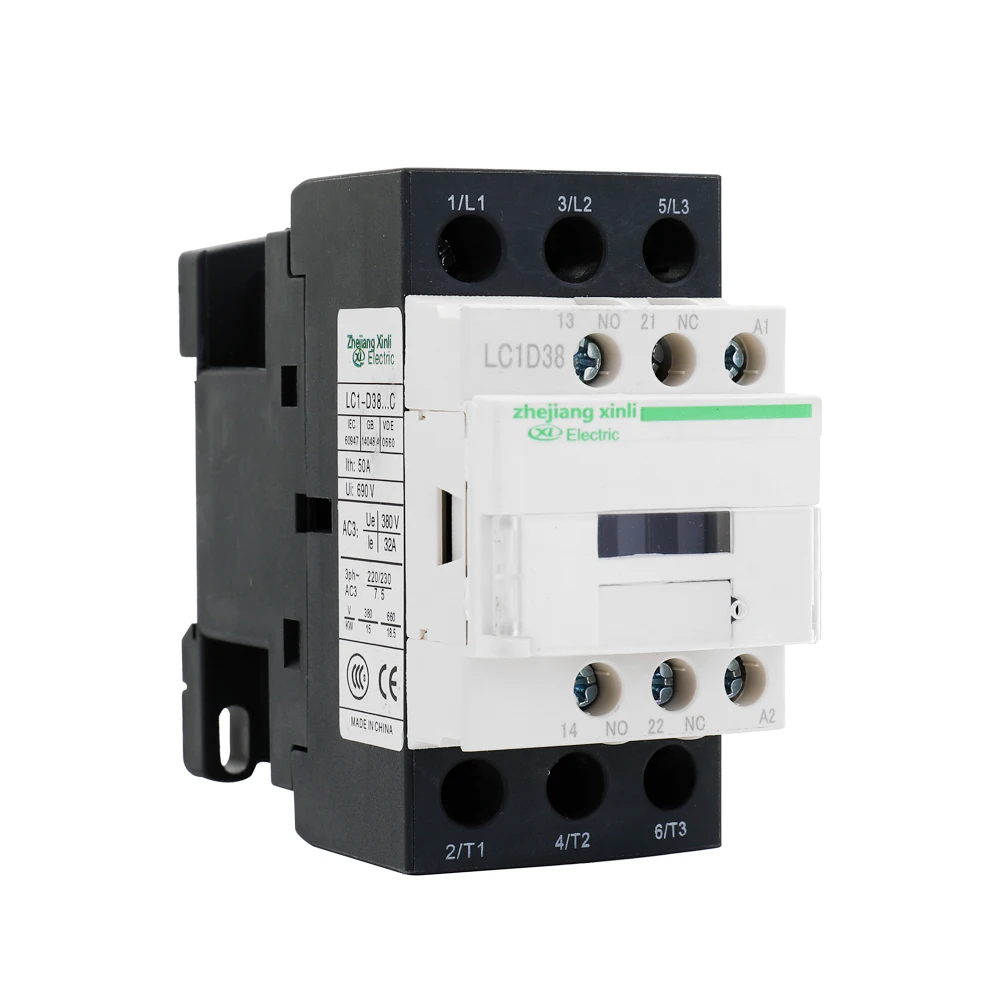 Соединитель переменного тока Moldule электрический 220V 50/60Hz полюса катушки AC Контактор в соответствии с стандартом LC1-D Высокая чувствительность сильная проводимость