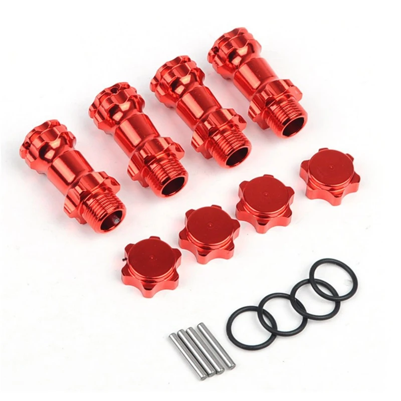 

4Pcs 89108 17mm Wheel Hex 30mm Longer Enhanced Mount Adapter Cover Hub for HSP 1/8 Scale Monster Truck Truggy RC Spare Parts
