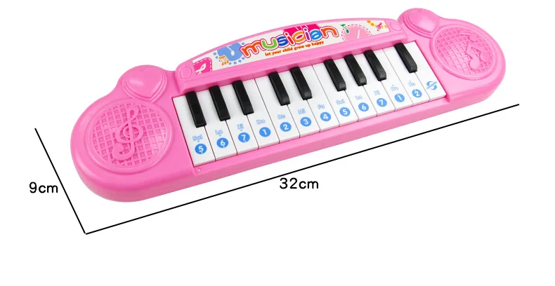 Музыкальная игрушка с электронной клавиатурой для детей 0-1-3 лет, развивающий подарок для девочек и мальчиков