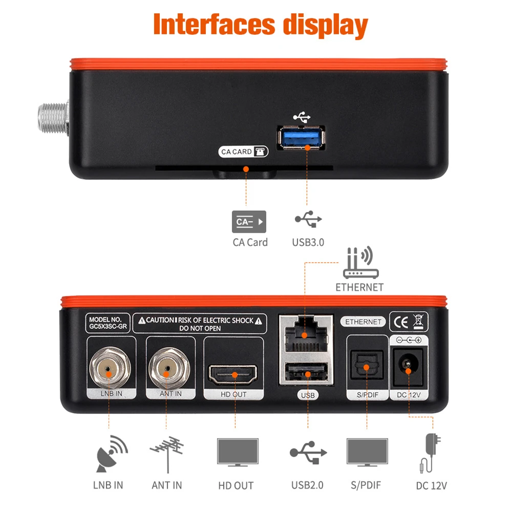 Caixa de tv Receptor de tv por Satélite 9.0 + Dvb-s2x 2 + 16 Gtmedia Combo hd 4:2:2 Android - t2 c Decodificador Google Smart Conjunto Caixa Superior gt 4k 8k - Image 6