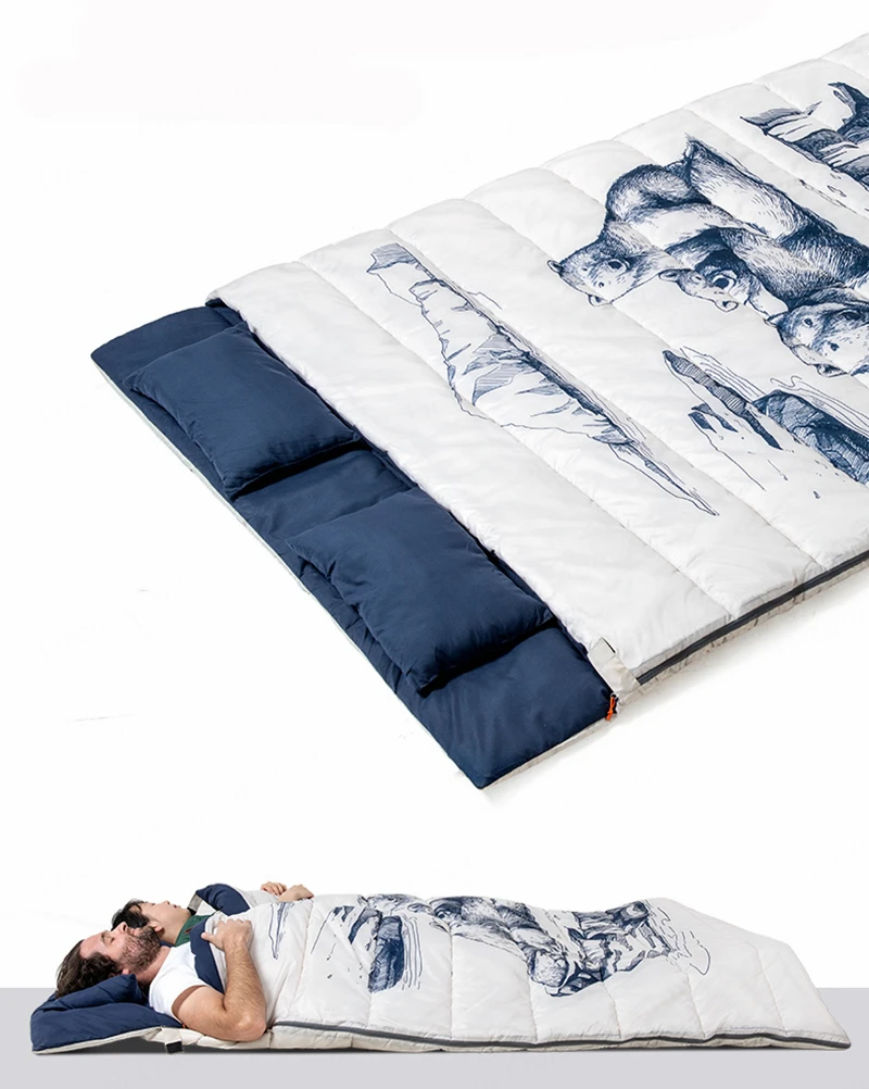 图案款双人睡袋_05