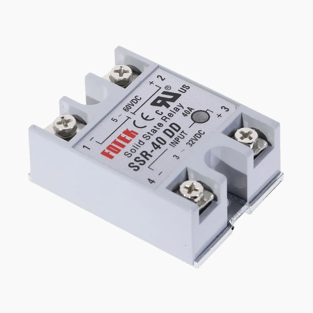 1Pcs SSR-40DD Manufacturer 40A solid state relay input 3-32VDC output 5-60VDC 