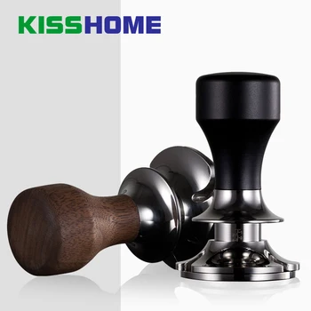 

2020 NEW 58.5mm Adjustable Constant Pressure Coffee Tamper Barista Stainless Steel/Wooden Handle Fixed Force Powder Hammer