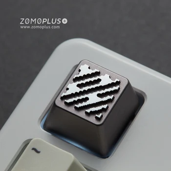 

Key cap mechanical keyboard keycap personality design,Classic retro Pixel Battle City SNOW aluminum alloy keycaps Cherry MX axis