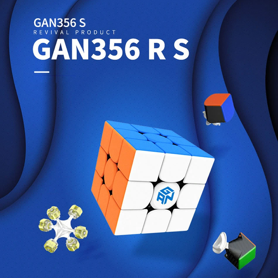 Оригинальный Куб Magico GAN 356 RS 3x3x3 волшебный скоростной куб 3x3 356rs головоломка
