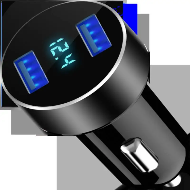 Автомобильное зарядное устройство Dual USB 5V 3.1A быстрое светодиодный дисплей