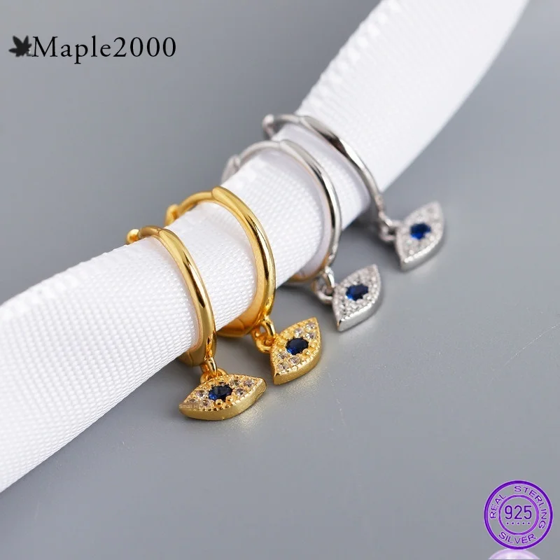 Женские серьги из серебра 2020 пробы с синим цирконием | Украшения и аксессуары