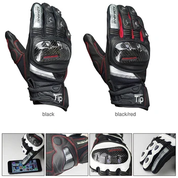 

KOMINE GK193 carbon fiber motorcycle gloves leather breathable 3D Knight riding glove dry 3 colors k03