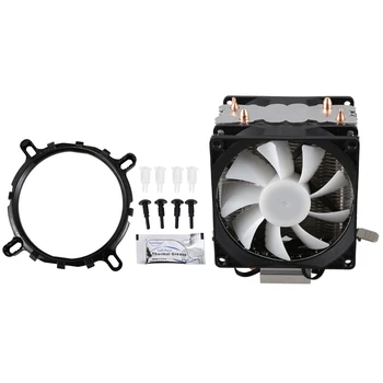 

XUEYUFENGSHEN CPU Cooler 2 Pure Copper Heat Pipe Cooling Towers Cooling System Two 9cm CPU Cooling Fan CPU Radiator for AM