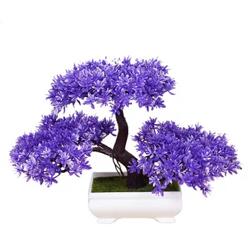 

Three Branches Pine Trees Bonsai Manmade Artifact Decorations Plants Display Small Trees Welcoming Guest