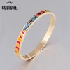 Color Culture Dubai Jewelry 0.6mm Slim  Delicate  Steel Bangles for Women Leopard Pattern Design 4