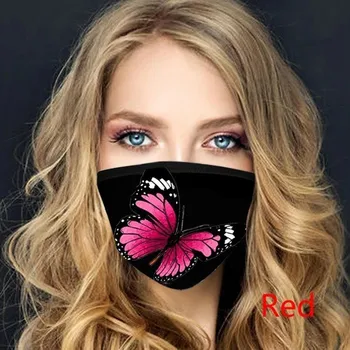 

PM2.5 Breathable Butterfly Face Mask Printed Masks Fabric Protective PM 2.5 Dust Mouth Cover Washable Reusable Mouth Mask